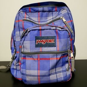 Jansport Big Student Plaid Backpack